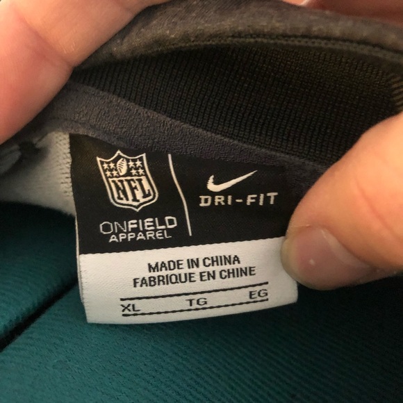 🧺NFL Nike Broncos Gray Long Sleeve Quarter Zip On Field Apparel, size XL - Picture 6 of 6